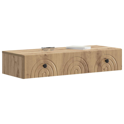 Väggmonterad sidobord Artisan-ek 87,5 x 34,5 x 17 cm