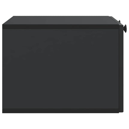 Väggmonterad TV-bänk Svart 59,5 x 41 x 30 cm Konstruerat trä