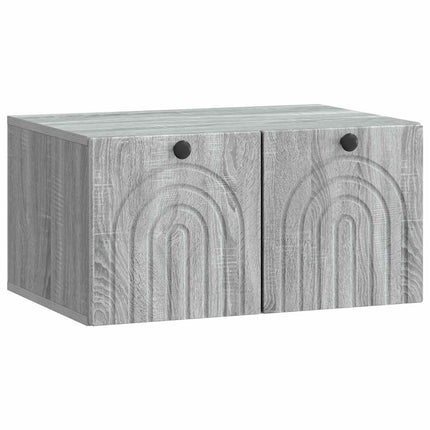 Väggmonterad TV-bänk Grå sonoma-ek 59,5 x 41 x 30 cm
