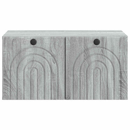 Väggmonterad TV-bänk Grå sonoma-ek 59,5 x 41 x 30 cm