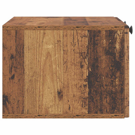 Väggmonterad TV-bänk Väggmonterad Gammalt trä 59,5 x 41 x 30 cm