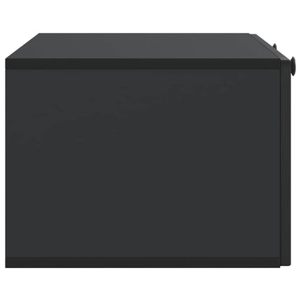 Väggmonterad TV-bänk Svart 78,5 x 41 x 30 cm Konstruerat trä