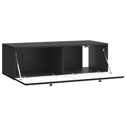 Väggmonterad TV-bänk Svart 99 x 41 x 30 cm Konstruerat trä
