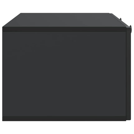 Väggmonterad TV-bänk Svart 99 x 41 x 30 cm Konstruerat trä
