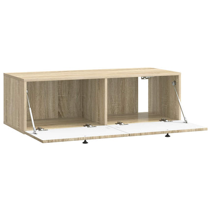 Väggmonterad TV-bänk Sonoma-ek 98 x 41 x 30 cm Konstruerat trä