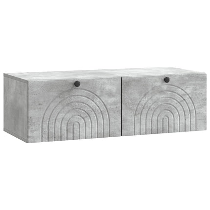 Väggmonterad TV-bänk Betonggrå 99 x 41 x 30 cm Konstruerat trä
