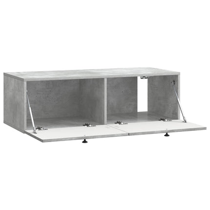 Väggmonterad TV-bänk Betonggrå 99 x 41 x 30 cm Konstruerat trä