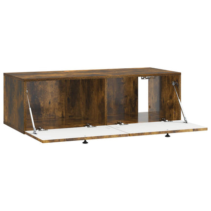 Väggmonterad TV-bänk Rökt ek 99 x 41 x 30 cm Konstruerat trä