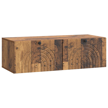 Väggmonterad TV-bänk Väggmonterad Gammalt trä 99 x 41 x 30 cm