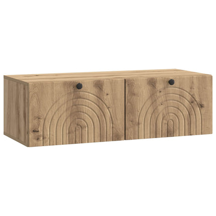 Väggmonterad TV-bänk Artisan-ek 99 x 41 x 30 cm Konstruerat trä