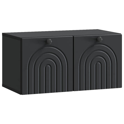 Väggmonterad TV-bänk Svart 59,5 x 31 x 30 cm Konstruerat trä
