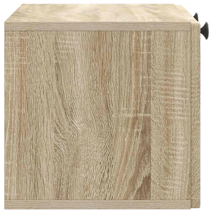 Väggmonterad TV-bänk Väggmonterad Sonoma-ek 59,5 x 31 x 30 cm