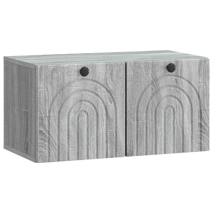 Väggmonterad TV-bänk Grå sonoma-ek 59,5 x 31 x 30 cm