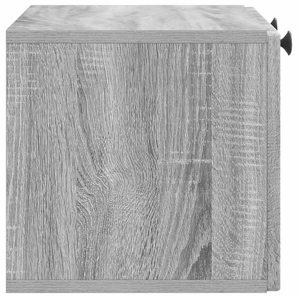 Väggmonterad TV-bänk Grå sonoma-ek 59,5 x 31 x 30 cm