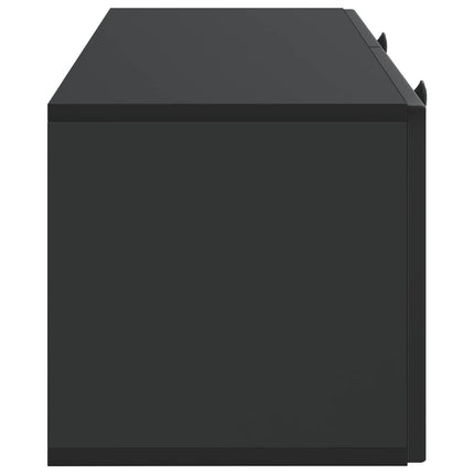 Väggmonterad TV-bänk Svart 78,5 x 31 x 30 cm Konstruerat trä