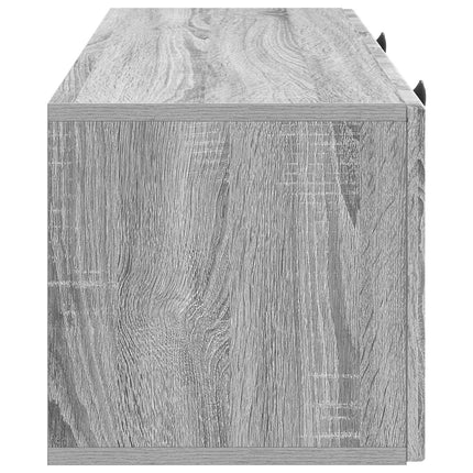 Väggmonterad TV-bänk Grå sonoma-ek 78,5 x 31 x 30 cm