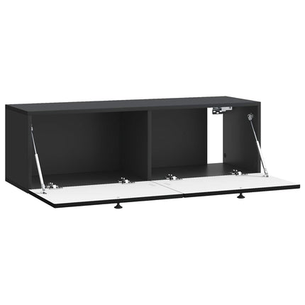 Väggmonterad TV-bänk Svart 98 x 31 x 30 cm Konstruerat trä