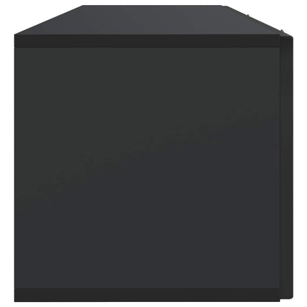 Väggmonterad TV-bänk Svart 98 x 31 x 30 cm Konstruerat trä