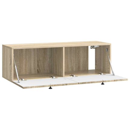 Väggmonterad TV-bänk Sonoma-ek 98 x 31 x 30 cm Konstruerat trä