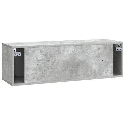 Väggmonterad TV-bänk Betonggrå 98 x 31 x 30 cm Konstruerat trä
