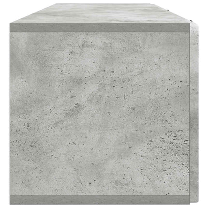 Väggmonterad TV-bänk Betonggrå 98 x 31 x 30 cm Konstruerat trä