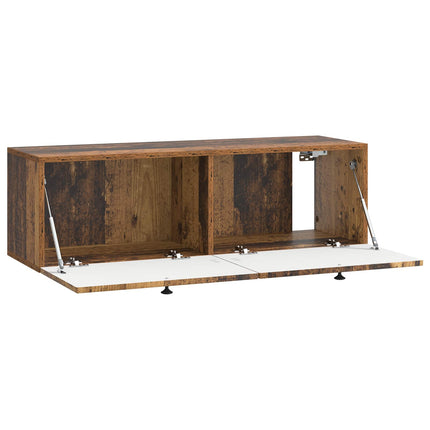 Väggmonterad TV-bänk Väggmonterad Gammalt trä 98 x 31 x 30 cm