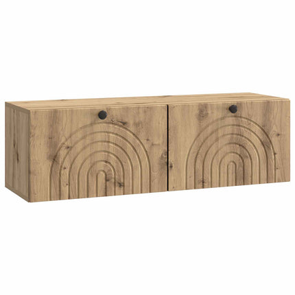 Väggmonterad TV-bänk Artisan-ek 98 x 31 x 30 cm Konstruerat trä