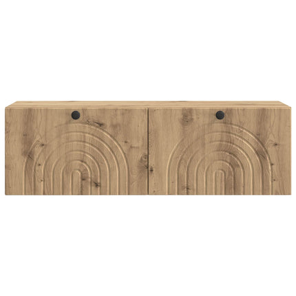 Väggmonterad TV-bänk Artisan-ek 98 x 31 x 30 cm Konstruerat trä