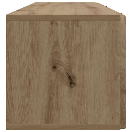 Väggmonterad TV-bänk Artisan-ek 98 x 31 x 30 cm Konstruerat trä