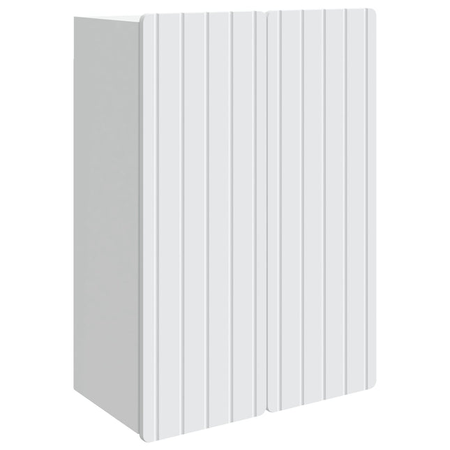 Väggmonterat skåp Vit 66 x 34,5 x 92 cm Konstruerat trä