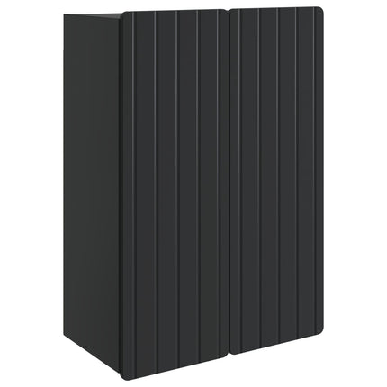 Väggmonterat skåp Svart 66 x 34,5 x 92 cm Konstruerat trä