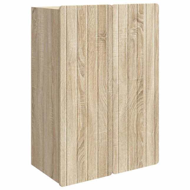 Väggmonterat skåp Sonoma-ek 66 x 34,5 x 92 cm Konstruerat trä