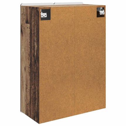 Väggmonterat skåp Gammalt trä 66 x 34,5 x 92 cm Konstruerat trä