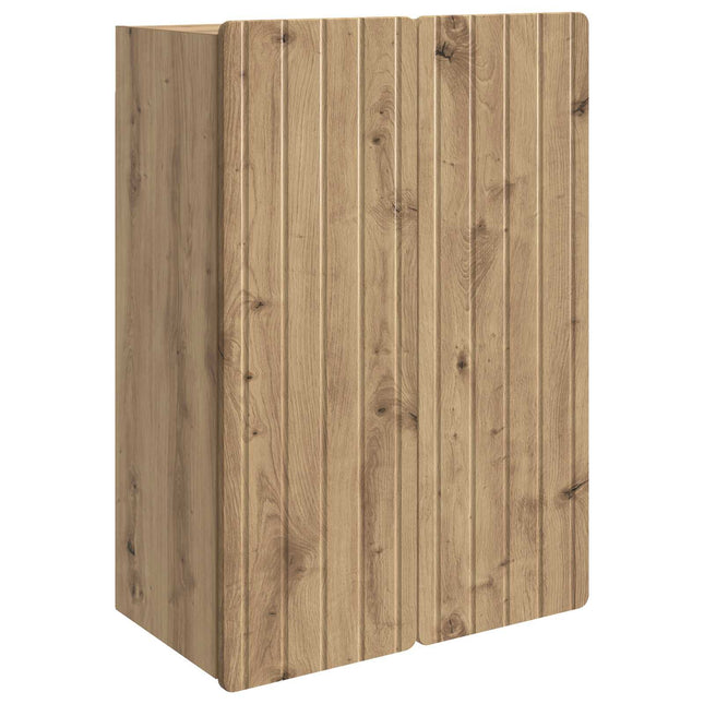 Väggmonterat skåp 66 x 34,5 x 92 cm Konstruerat trä Artisan-ek