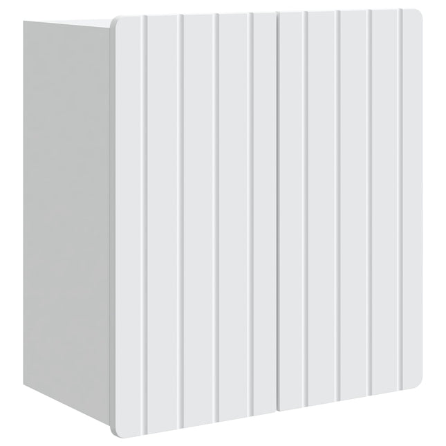 Väggmonterat skåp Vit 59 x 31 x 64 cm Konstruerat trä