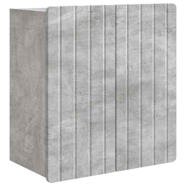 Väggmonterat skåp Betonggrå 59 x 31 x 64 cm Konstruerat trä
