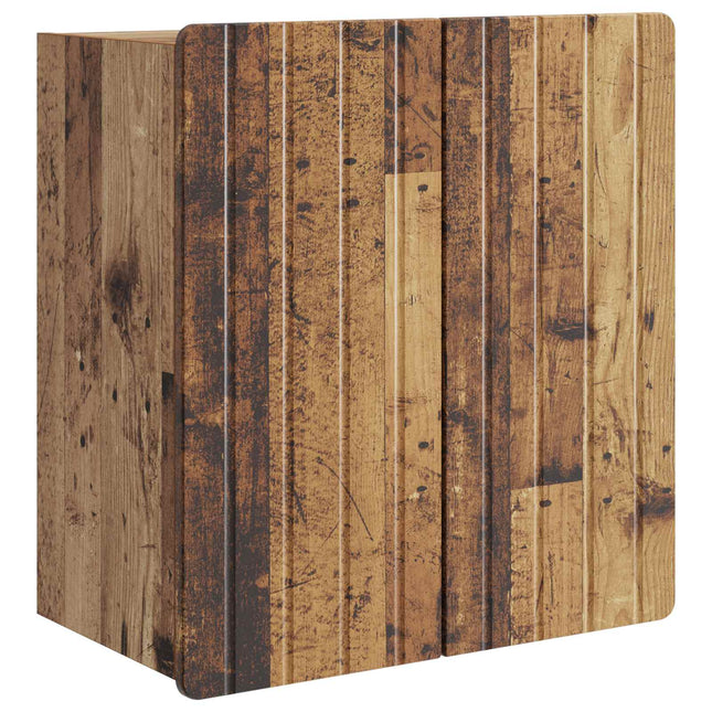 Väggmonterat skåp Gammalt trä 59 x 31 x 64 cm Konstruerat trä