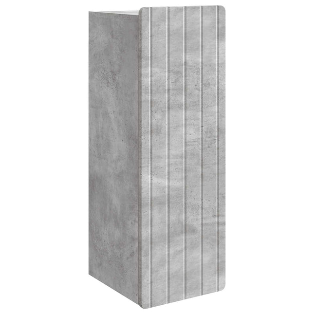 Väggmonterat skåp Betonggrå 33 x 34,5 x 94 cm Konstruerat trä