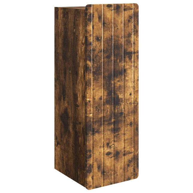 Väggmonterat skåp Rökt ek 33 x 34,5 x 94 cm Konstruerat trä