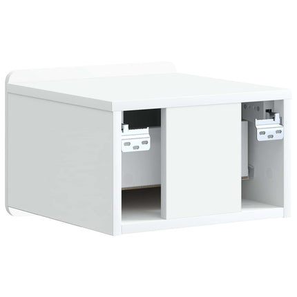 Väggmonterat Sängbord Vit 33 x 34,5 x 24 cm Konstruerat trä