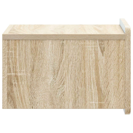 Väggmonterat Sängbord med låda Sonoma-ek 33 x 34,5 x 24 cm