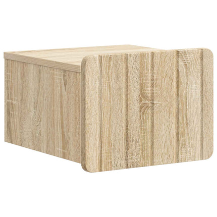 Väggmonterat Sängbord 2 pcs Sonoma-ek 33 x 34,5 x 24 cm