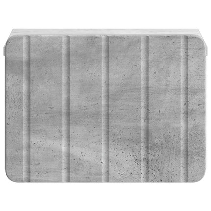 Väggmonterat Sängbord 2 pcs Betonggrå 33 x 34,5 x 24 cm