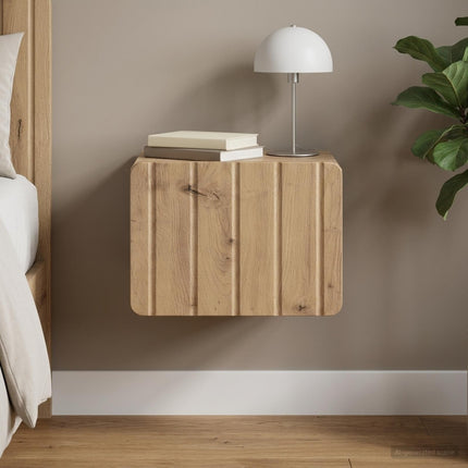 Väggmonterat Sängbord Artisan-ek 33 x 34,5 x 24 cm