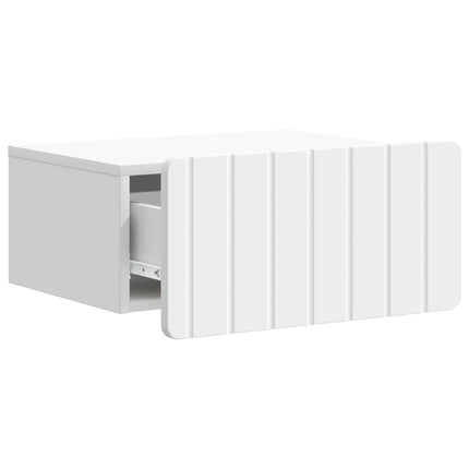 Väggmonterat Sängbord Vit 49 x 34,5 x 24 cm Konstruerat trä