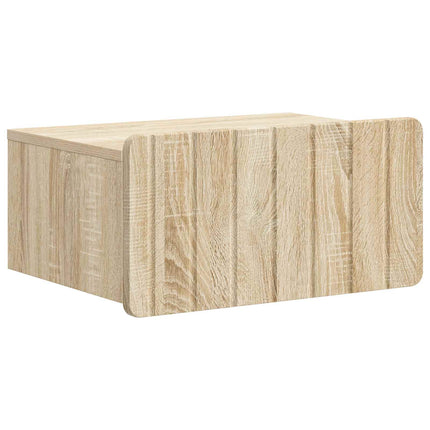 Väggmonterat Sängbord 2 pcs Sonoma-ek 49 x 34,5 x 24 cm