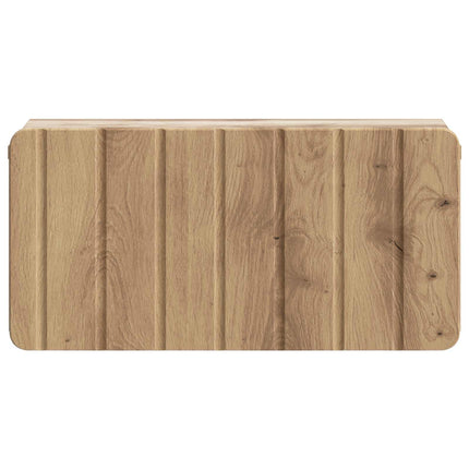 Väggmonterat Sängbord med låda Artisan-ek 49 x 34,5 x 24 cm