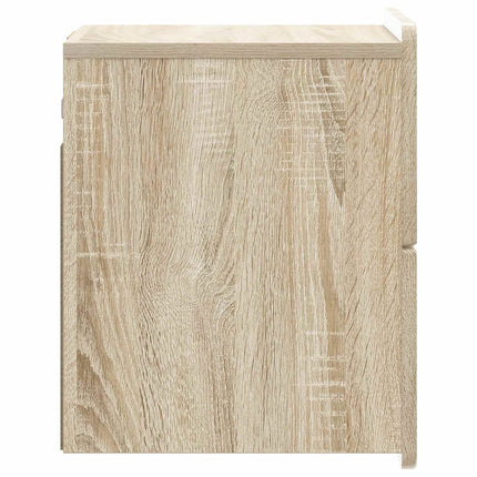 Väggmonterat Sängbord 2 pcs Sonoma-ek 33 x 34,5 x 43 cm