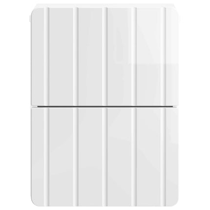 Väggmonterat Sängbord 2 pcs Vit högglans 33 x 34,5 x 43 cm