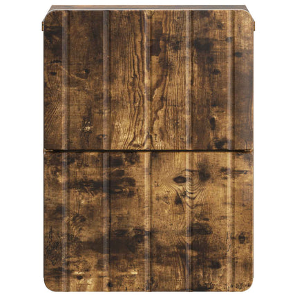 Väggmonterat Sängbord Rökt ek 33 x 34,5 x 43 cm Konstruerat trä